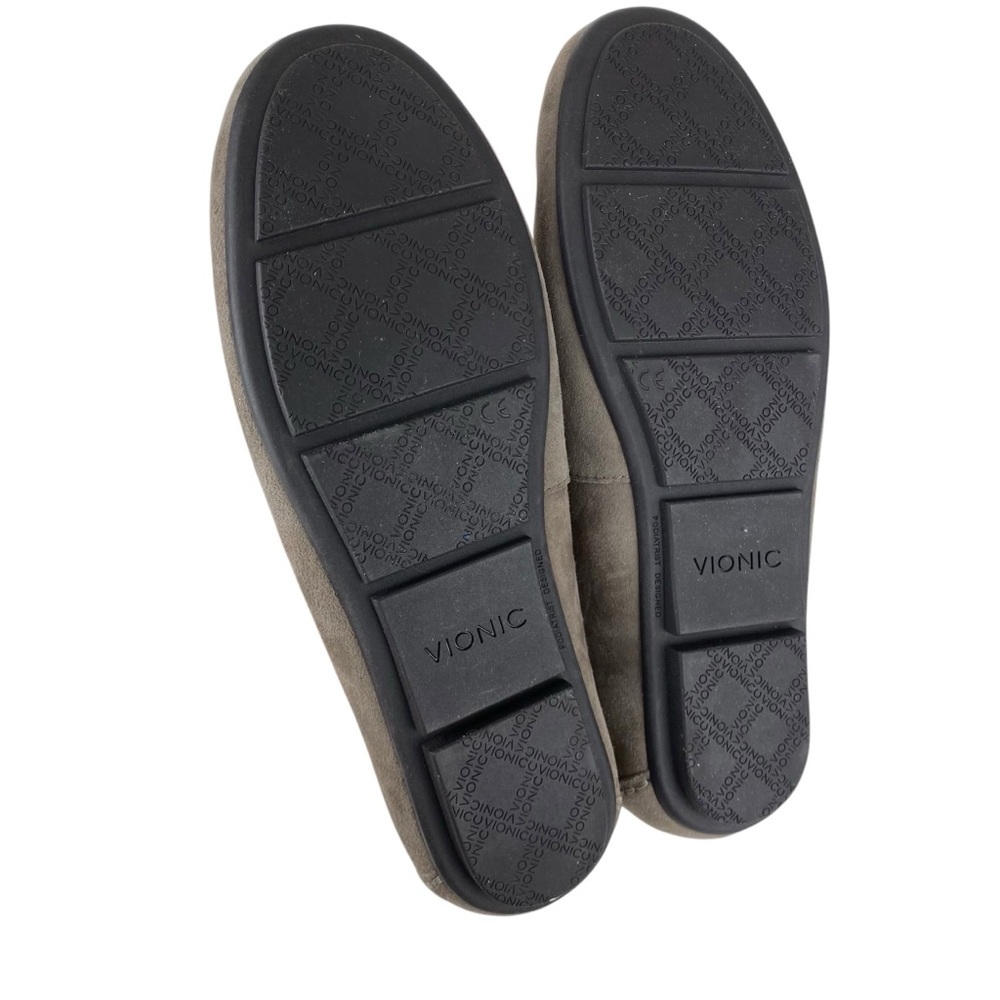 Vionic Athens Loafers Slip on Moccasins Taupe Gray Leather Women’s Size 7.5 - Picture 10 of 13